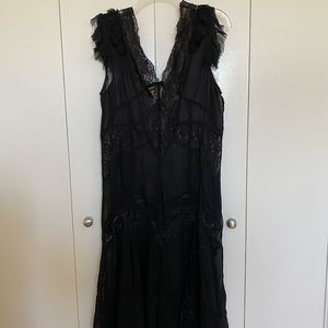 beautiful embroidered midi dress